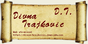 Divna Trajković vizit kartica